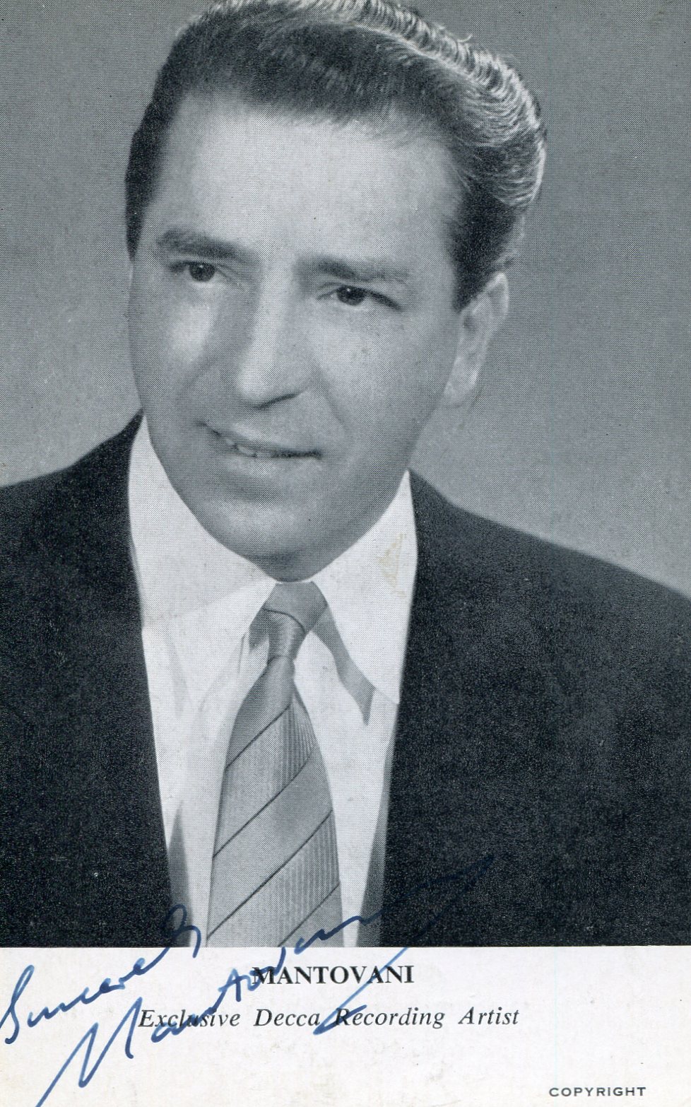 Mantovani Movies & Autographed Portraits Through The Decades